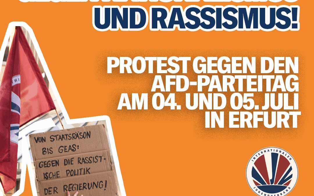 GEMEINSAM GEGEN DIE AFD-GEMEINSAM GEGEN NATIONALISMUS UND RASSISMUS! PROTEST GEGEN DEN AFD-PARTEITAG